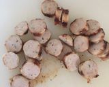 A picture of step 2 of Hey, Pesto! Sausage and Vegetable Stew with a twist!.