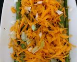 A picture of step 3 of My Grilled Asparagus with Cheese Melted Over and Spring Onion.