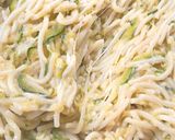 Sajtos-cukkinis spagetti🧀🌶️ 🥒 recept fázis 3 fotója