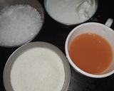 A picture of step 1 of Orange tutti frutti cake.