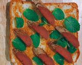 Hình bước làm 1 của món Sandwich xúc xích nướng🍃