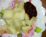 A picture of step 3 of Cooked yam and sauce.