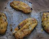Foto del paso 9 de la receta: Tortas de patata, jamón, champiñones y queso