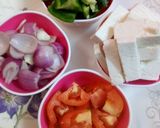 A picture of step 1 of Chilly paneer in dhaba style.