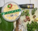 Foto langkah ke 1 dari resep Pepes Nasi Merah isi Oseng Ikan Kerapu (cocok untuk diet/ aman untuk diabetes/ tekanan darah).