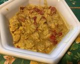 Une image de l'étape 11 de Poulet curry coco poivrons rouges.