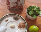 A picture of step 1 of Cilantro and Olive Oil Marinade for Any Protein.