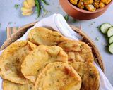 A picture of step 3 of Aloo ki poori with Khatha Meetha Petha (kaddu).