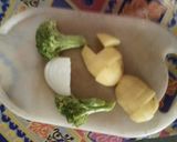 Foto langkah ke 1 dari resep MPASI 10m+ KMBWT (Kentang Makroni Brokoli Wortel Telur.