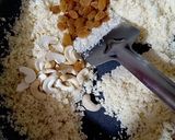 A picture of step 2 of Coconut rawa laddoo.