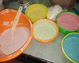 Foto langkah ke 3 dari resep #10. Steamed Rainbow cake Roll.
