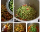 A picture of step 3 of Green sorghum and green wheat khichdi.