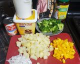 Foto del paso 1 de la receta: Sopa de papa, brócoli y tocino