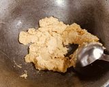 A picture of step 2 of Coconut Mava Burfi.