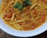 A picture of step 4 of Gathiya ki sabzi.