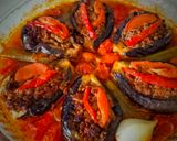 صورة لخطوة 5 من وصفة منزلة الباذنجان بالفرن 🍆🍆🍅🍅🥩🥩🫑🫑🧅🧅🧄🧄