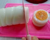 Foto langkah ke 4 dari resep Puding Susu Jeruk Kiwi.