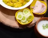 A picture of step 6 of Kathiyawadi khichdi.