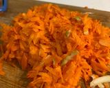 A picture of step 2 of Zucchini and Carrot Burgers.