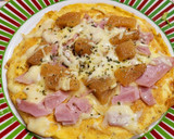Foto del paso 3 de la receta: Tortilla abierta de jamón york, membrillo y queso