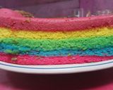 Foto langkah ke 8 dari resep Rainbow cake kukus.