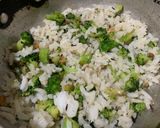 A picture of step 2 of Broccoli Fried Rice.