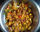 A picture of step 3 of Tandoori stuffed bell pepper.
