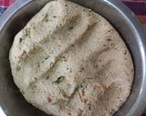 A picture of step 2 of Quinoa flour masala puri.
