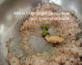 A picture of step 4 of Corn Ragda Pakwaan.