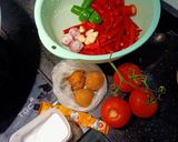 A picture of step 1 of Spicy chili shrimp paste(sambal terasi) Indonesia style.
