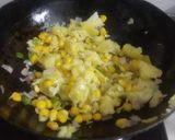 A picture of step 2 of Stuff tortilla wrap.