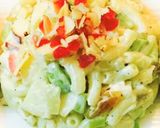A picture of step 3 of Russian Salad😋.