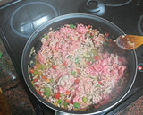 Foto del paso 1 de la receta: Garbanzos con carne picada y papas fritas
