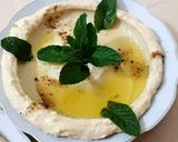 A picture of step 3 of Hummus with Tahini.