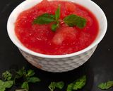A picture of step 6 of Watermelon slush or Sorbat.