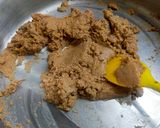 A picture of step 2 of Chestnut Flour Halwa (Singhade ke aate ka halwa).