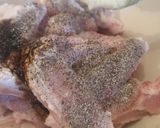 A picture of step 1 of Korean crispy baked chicken wings.