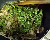 A picture of step 2 of Gongura Chicken Fry.