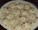 A picture of step 7 of Rasmalai.
