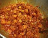 A picture of step 2 of Aloo Kardi Sukha.