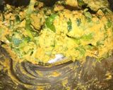 A picture of step 2 of Arbi patte muthiya.