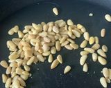 A picture of step 2 of Carrot top pesto.