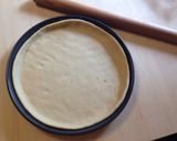 A picture of step 4 of Pflaumenkuchen - German Damson Plum Tart with Crumble Topping.