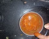 A picture of step 5 of Matar Gajar Subji.