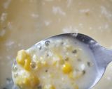 Gambar langkah 5 resipi Bubur Jagung Sagu.