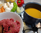 Foto del paso 1 de la receta: Albóndigas de ternera y salsa tailandesa con verduras