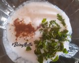 A picture of step 2 of Multigrain Chila Chaat.