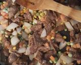 Foto del paso 6 de la receta: Carne de res con vegetales y salsa mixta