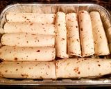 A picture of step 4 of Mike's White Green Chile Chicken Enchiladas.