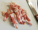Foto del paso 2 de la receta: Paccheri con Panceta a la crema de Camembert
